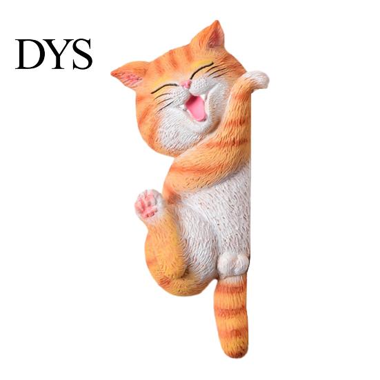 Cartoon Cat Switch Shield 3D Light Sticker, Decorative Resin Wall Plate Cover, Cute Animal Child Safe Cover Stickers, Peel And Stick decorations