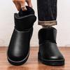 Кожаные зимние ботинки с толстой подкладкой для тепла и защиты Водонепроницаемый и дышащий чехол для ног. Короткие сапоги