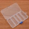 4PCS with Independent Latches Fishing Lure Box 5 Grid Compartments Lure Container  for Fishing