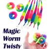 1/3/5Pcs New Funny Props Twisty Magic Worm Trick Toy For Kids Caterpillars On A Invisible String Children Party Game Favor Gift
