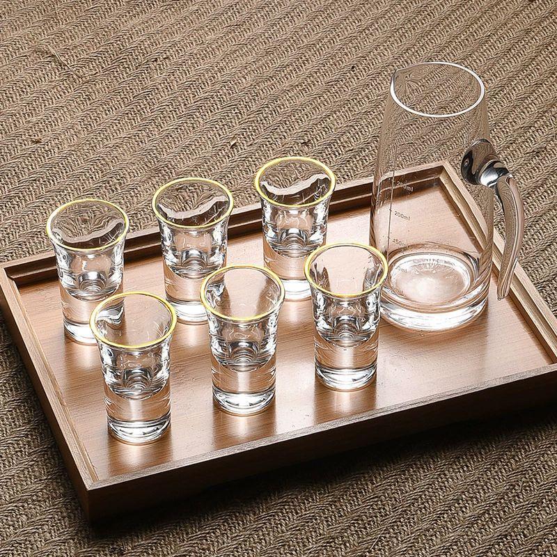 Chinese Crystal Glass Baijiu Drinkware Set