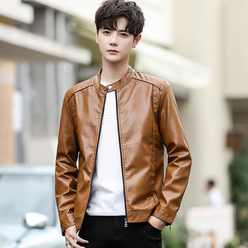 Locomotive Clothing Кожаная куртка Мужская куртка Осень и зима Новый тренд Простая флисовая термокожаная куртка для езды на мотоцикле