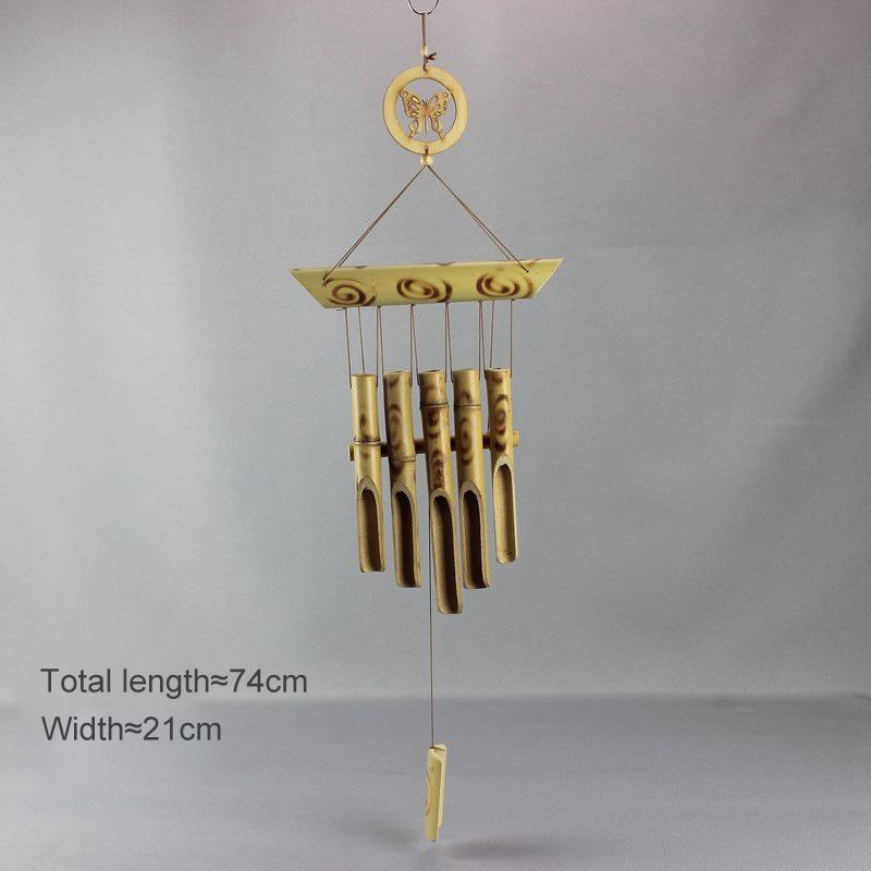 Handmade Antique Tubes Bell Bamboo Wind Chimes Pendant Balcony Outdoor Yard Garden Home Decor Windchime Wall Hanging Crafts