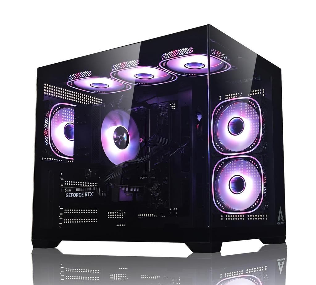 NEWLEAGUE Gaming Desktop PC Special Model Core I5 12400F RTX4060 16GB NVMe SSD 512GB 550W Power Supply Unit Windows 11 Office NI512N56I GDDR6 G6