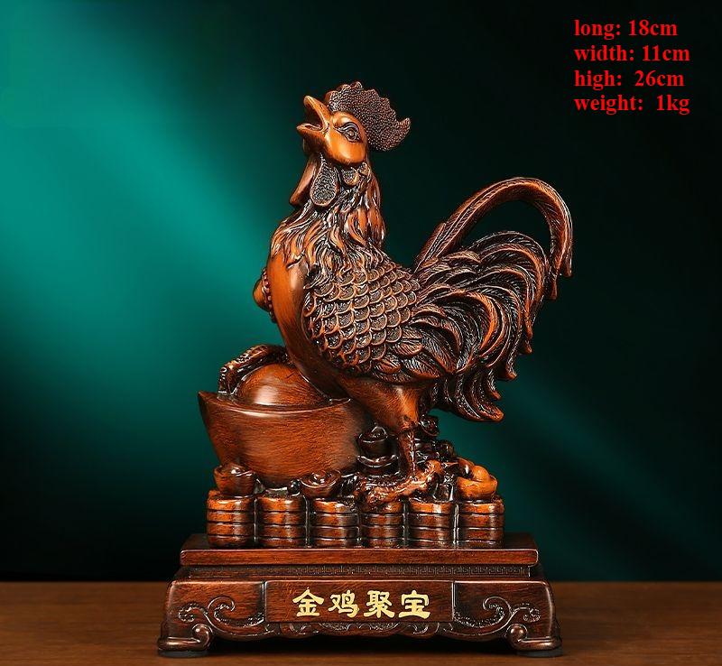 Jubao Golden Rooster Decoration 12 Zodiac Chickens Lucky Entrance Living Room Home Decoration Gift