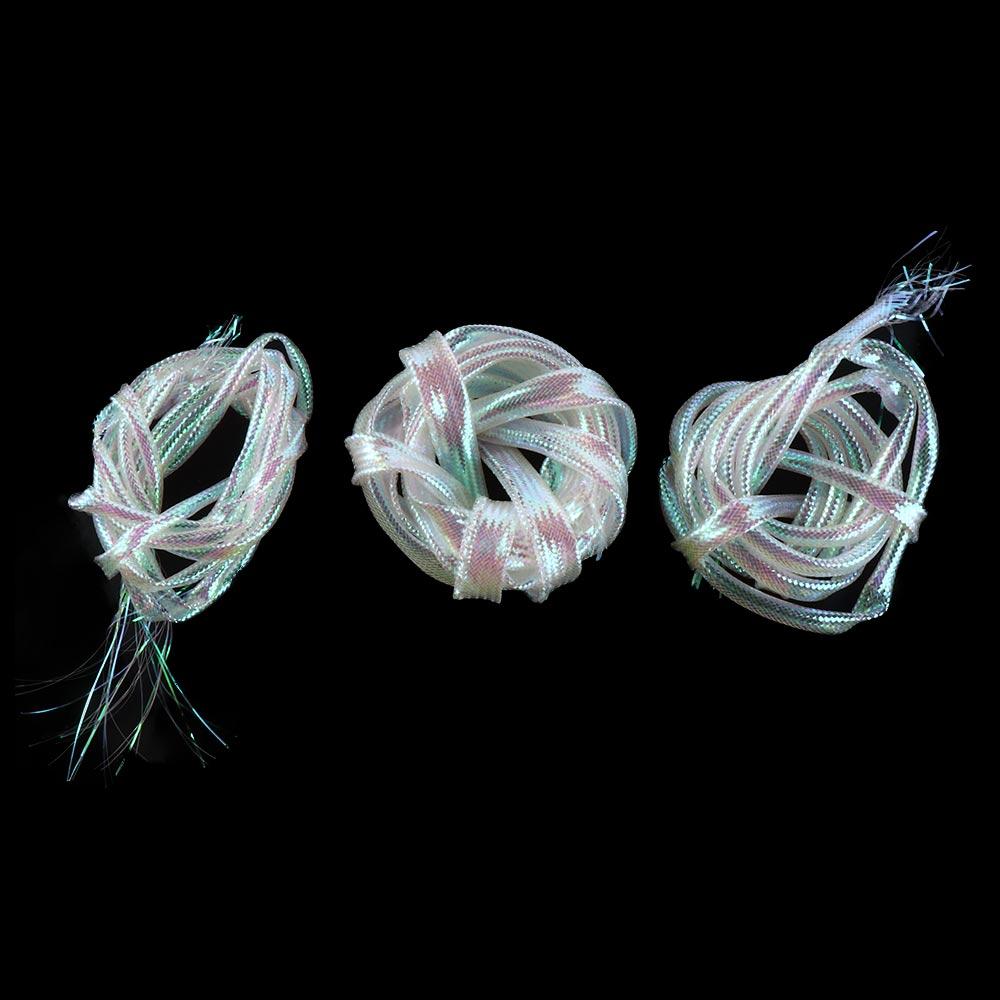 Жемчужно-белый Рыболовный Магглот Трубка Блестящие Плетеные Трубки Тело Мушки Чешуя Рыбы Жемчужный Магглот Трубка