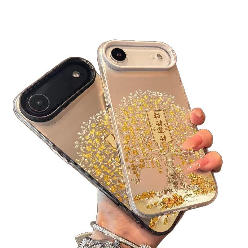 Серебристый чехол премиум-класса для iPhone 17 Air/Pro/Pro Max для привлечения богатства