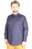 Men's Plus Size Plus Size Shirt Mode Xl Plus Size Men's Classic Shirt with Lycra 20351 Navy Blue