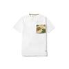 Pocket Print Casual Sports Breathable Soft Round Neck Short Sleeve T-Shirt Men Tops White A254Z-100