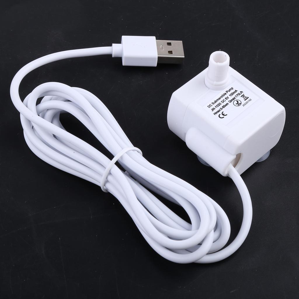 Replacement Pump for Pet Drinking Fountains Dog and for Cat Water Dispensers 1.5W Detachable Water Pump USB Cable DC5V 1