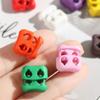 Multi-colors 4mm Bean Toggle Clip Apparel Shoelace Buckle Stopper Cord Lock Sportswear Accessories
