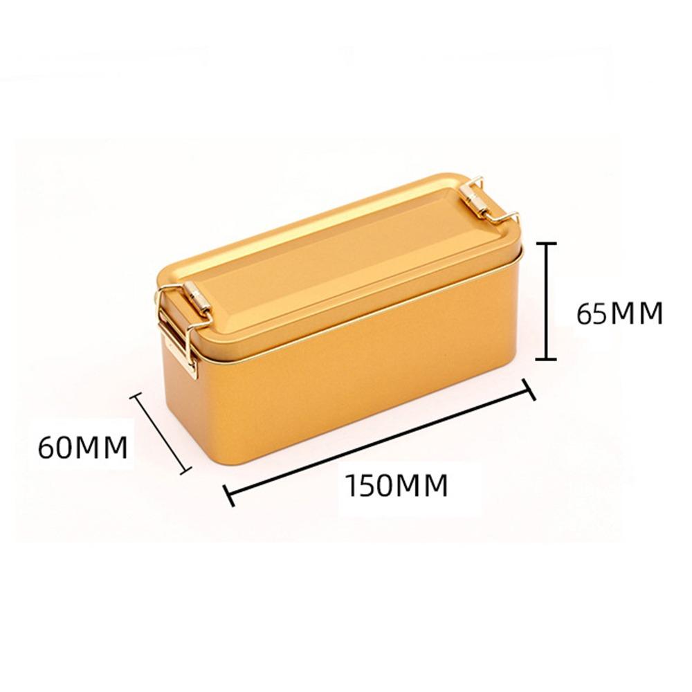 Высококачественная прямоугольная железная коробка с крышкой Старомодная прямоугольная железная коробка Цветная прочная жестяная коробка Упаковка для ананасового пирога