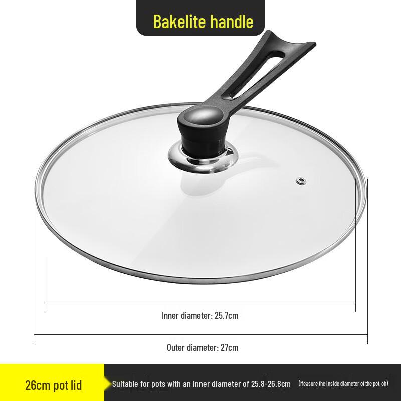 Universal Standable Tempered Glass Pot Lid