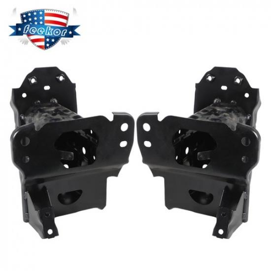 Front Driver+Passenger Side Bumper Brackets for 19-23 Toyota Corolla 2.0L 1.8L