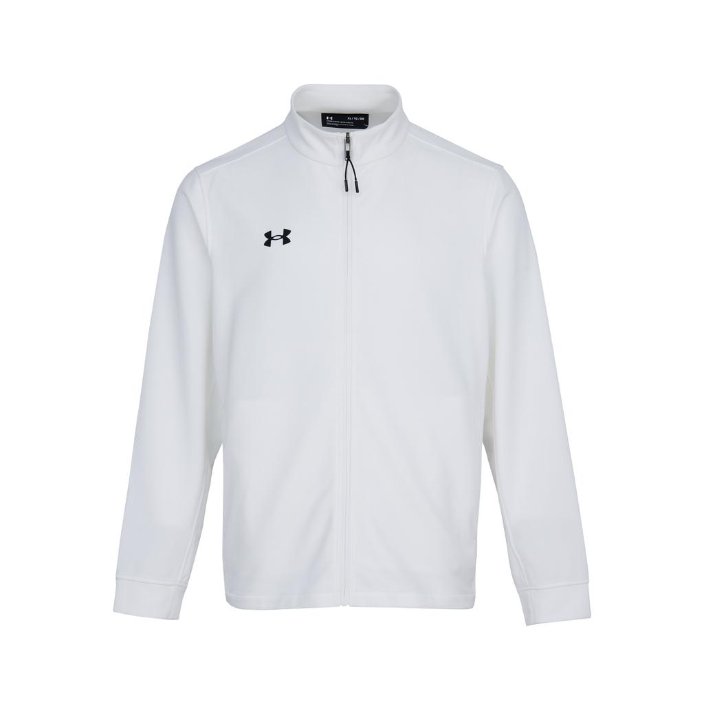 Under Armour Спортивная серия Женская тренировочная повседневная универсальная трикотажная куртка с воротником-стойкой Куртки унисекс белые 24500402-100