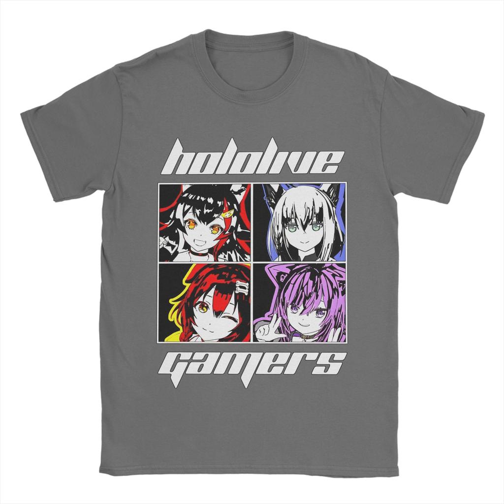 Hololive Gamers 21356779741626 Graphic T Shirt for Men Women Pure Cotton Tee Shirt Clothes