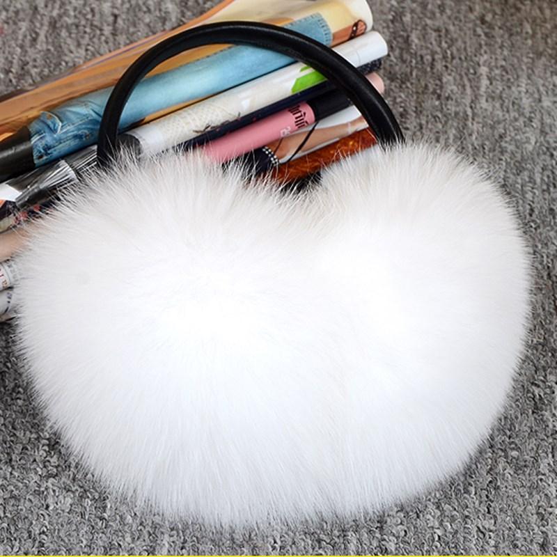 Luxury Women Winter Warm Real Fox Fur Earmuffs Fashion Lady 100% Natural Fox Fur Ear Muffs Thermal Girl Real Fox Fur Earmuff