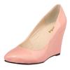 Women's Pumps Pointed Toe Fashion Shoe High Heel Wedges Female Patent Leather Shoes Shoe