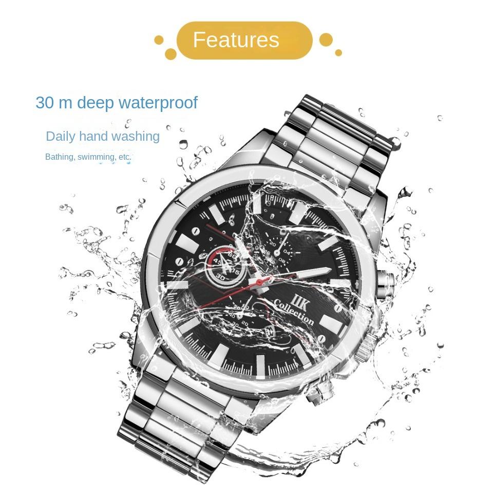 IIK Новые мужские часы, крутые часы с циферблатом для спортивных автомобилей