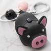 Брелок для ключей Yousheng Cartoon Pig с колокольчиками, светодиодными лампами, подвеской-брелоком со звуковыми эффектами, подарок на Новый год и день рождения