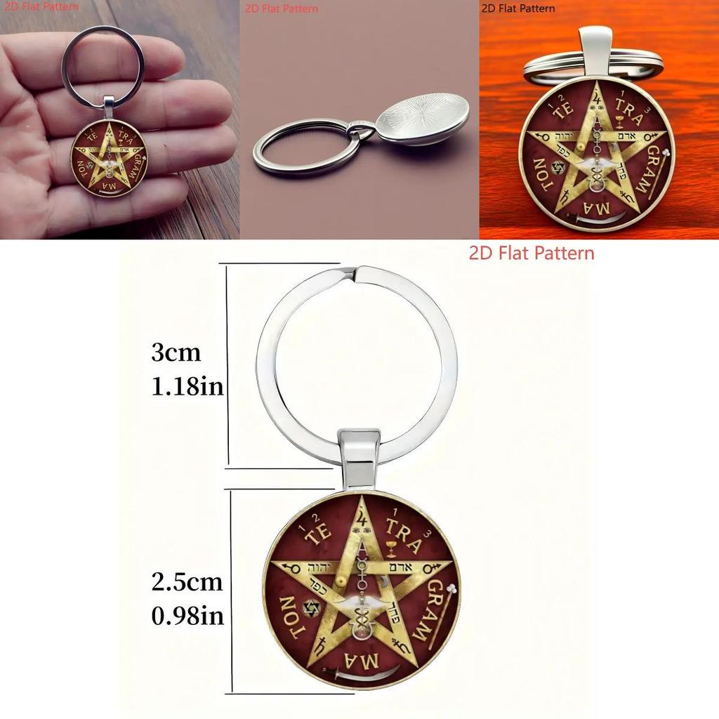 Five Pointed Star Pendant Keychain With Elegant Chinese Style For Festive Occasions And Promotions