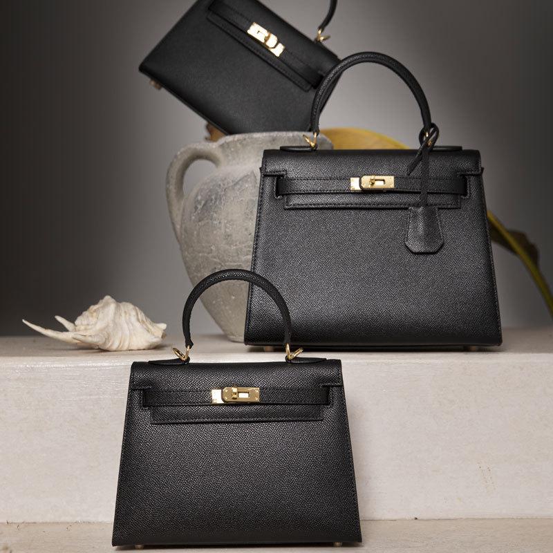 Классическая и атмосферная сумка / Новый стиль, модная и универсальная сумка через плечо на одно плечо, высококачественная ручная кожаная женская сумка