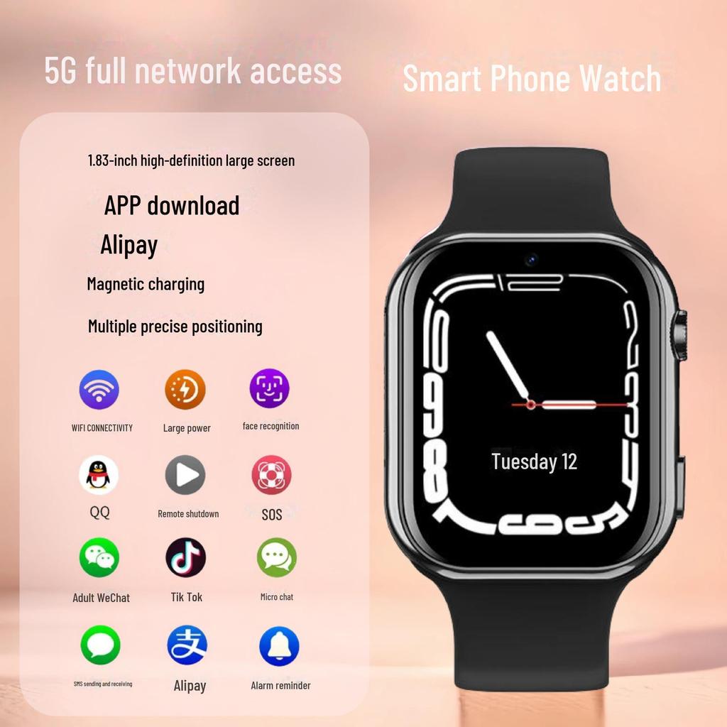 Детские умные часы 5G с GPS, видеозвонками, WiFi, платежами и ОС Android