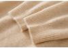 Women's Cashmere Half-Zip Pullover: Versatile Loose-Fit Solid Knit Sweater for Autumn/Winter