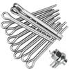 150/340 Pcs Sliver Split Pins Cotter Fixings Assorted Sizes Zinc Plated Steel Hard Case Link Split Cotter Pin Set