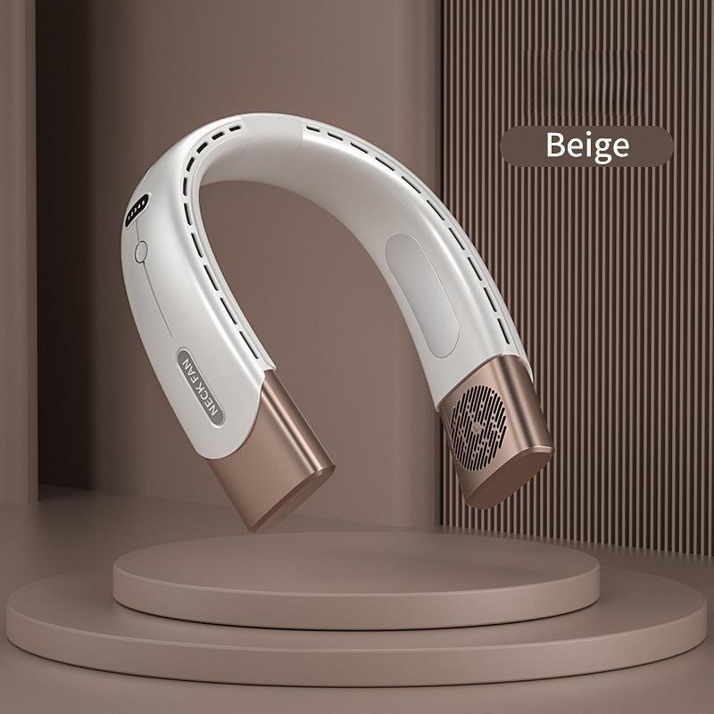 2025 USB Rechargeable Neck Fan - Portable, Silent, Leafless Fan for Outdoor, Home, and Office Use