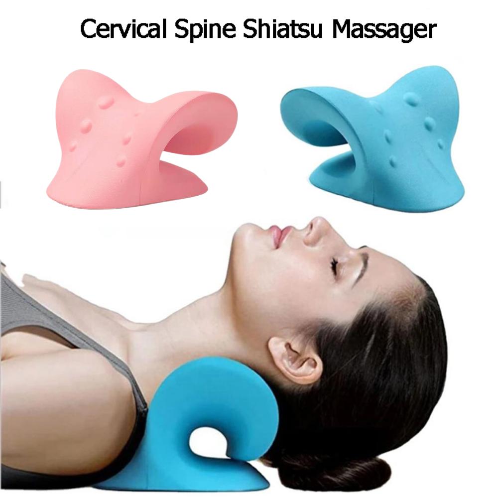 Устройство для растягивания шейного отдела позвоночника, массажер для шеи, бандаж для тела, массажная подушка, носилки, облегчение боли, инструменты для расслабления мышц