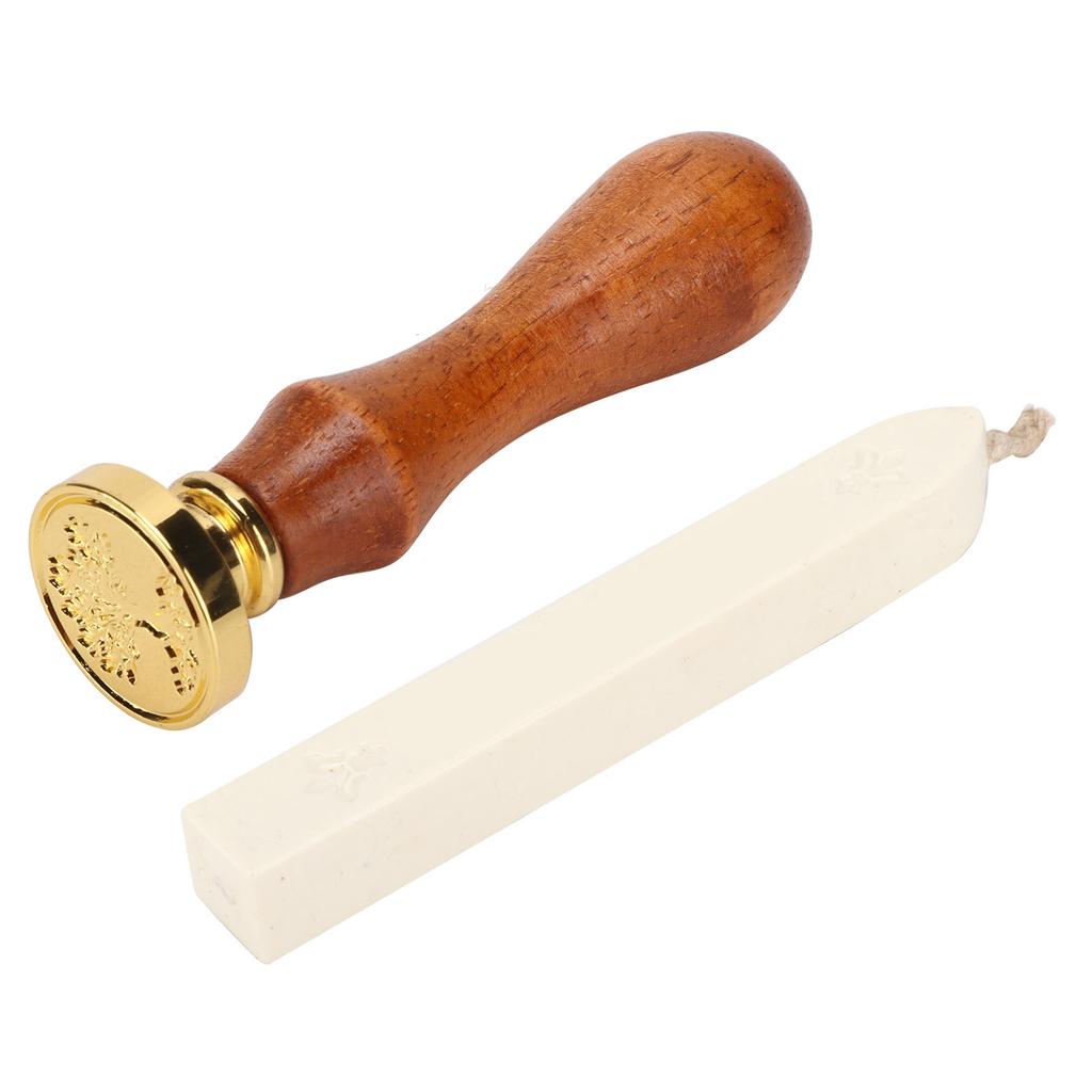 Wax Seal Stamp Kit Clear Pattern Simplicity DIY Classic Sealing Kit for Envelopes Invitations