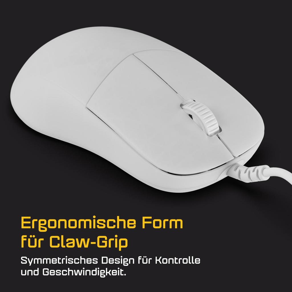 Endgame Gear XM2 8K v2 Gaming Mouse PAW3950 Custom Claw White (Wired, 8,000Hz, 52.5g, Sensor, Grip, Frost, EGG-XM2-8K-V2-WF)