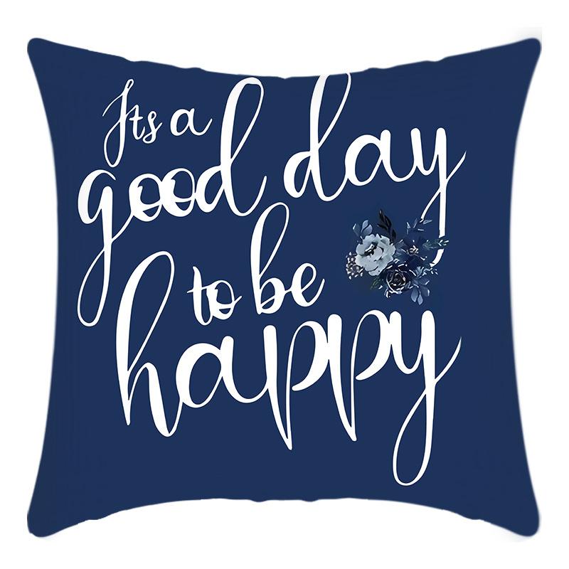 Новая наволочка для подушки с зеленым растением, с английскими буквами и цветочным принтом, наволочка для подушки, для дома, дивана