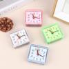 1Pc Mini Square Alarm Clock Quartz Alarm Clock Battery Operated Table Bedroom Clocks For Sleeping Studying Home Decor