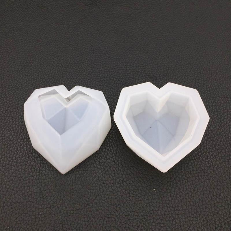 Heart Design Box Mold Jewelry Box Mold Plaster Concrete Silicone Mold Cement Container Molds