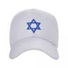 Punk Unisex Star Of David Israel Flag Baseball Cap Adult Israeli Pride Adjustable Dad Hat Women Unisex Hip Hop Snapback Caps