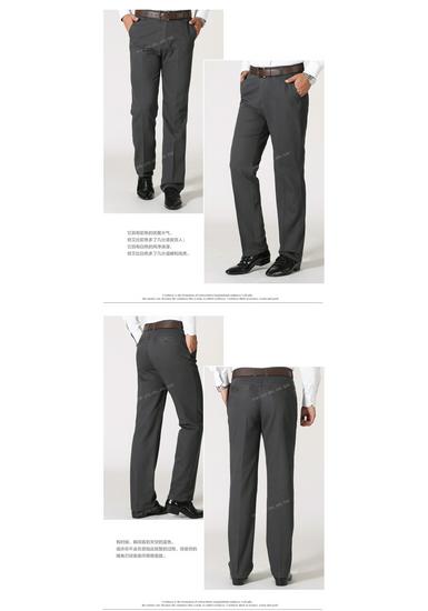 Мужские осенне-зимние брюки из чистого хлопка свободного кроя в стиле business casual для среднего и пожилого возраста