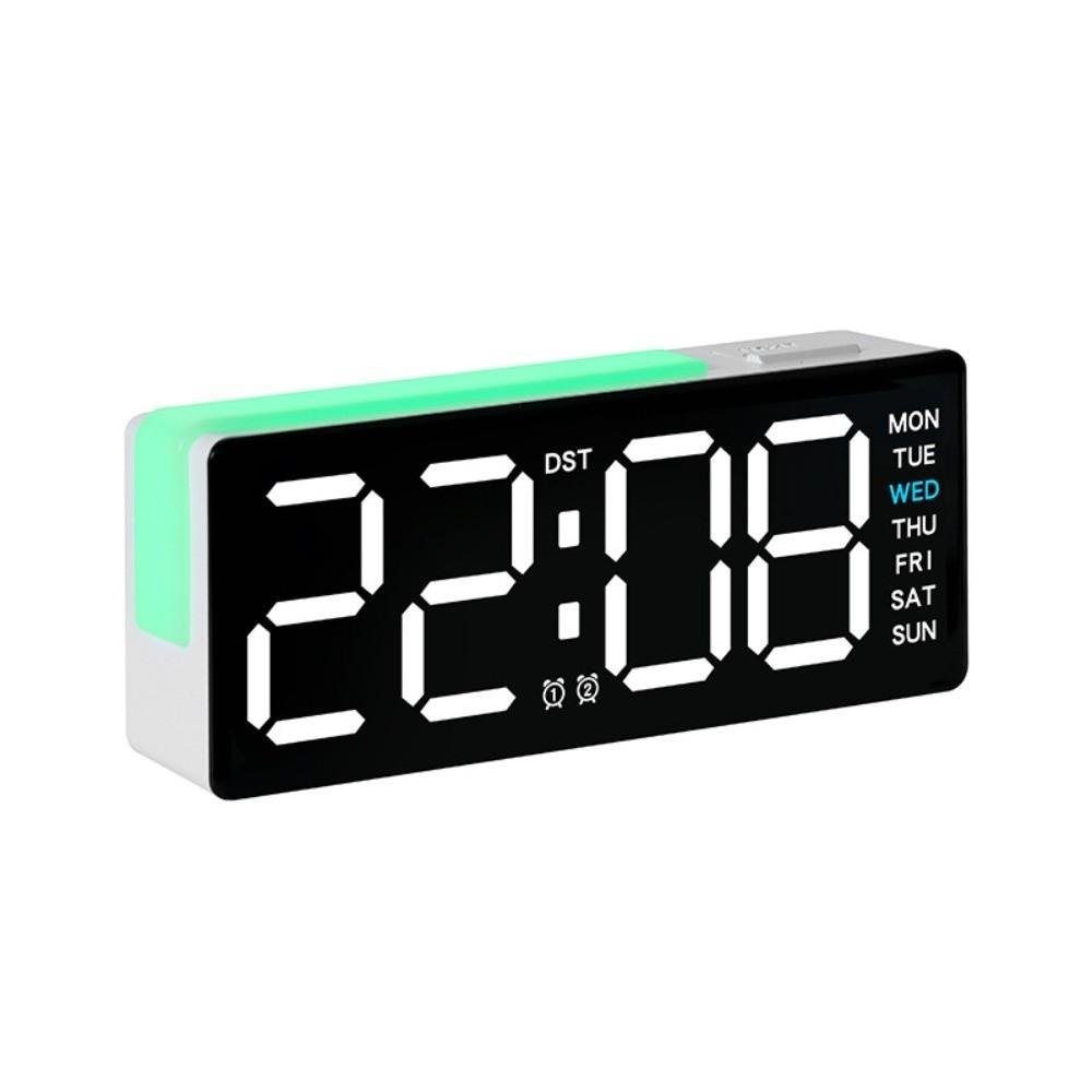 with Calendar Bedside Alarm Clock Temperature Electronic Digital Clocks LED Night Light Clock Home