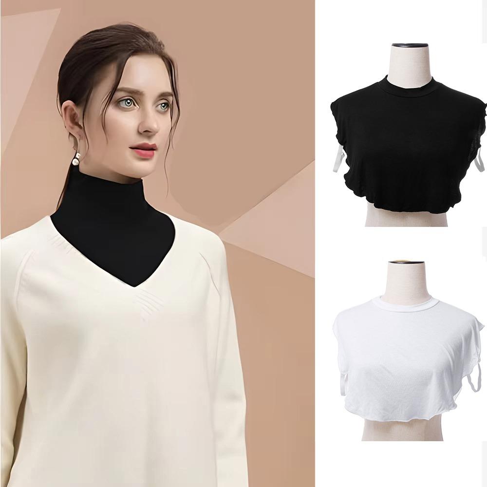 Съемные полувысокие воротники однотонные водолазки элегантная шаль теплый шарф аксессуар для одежды