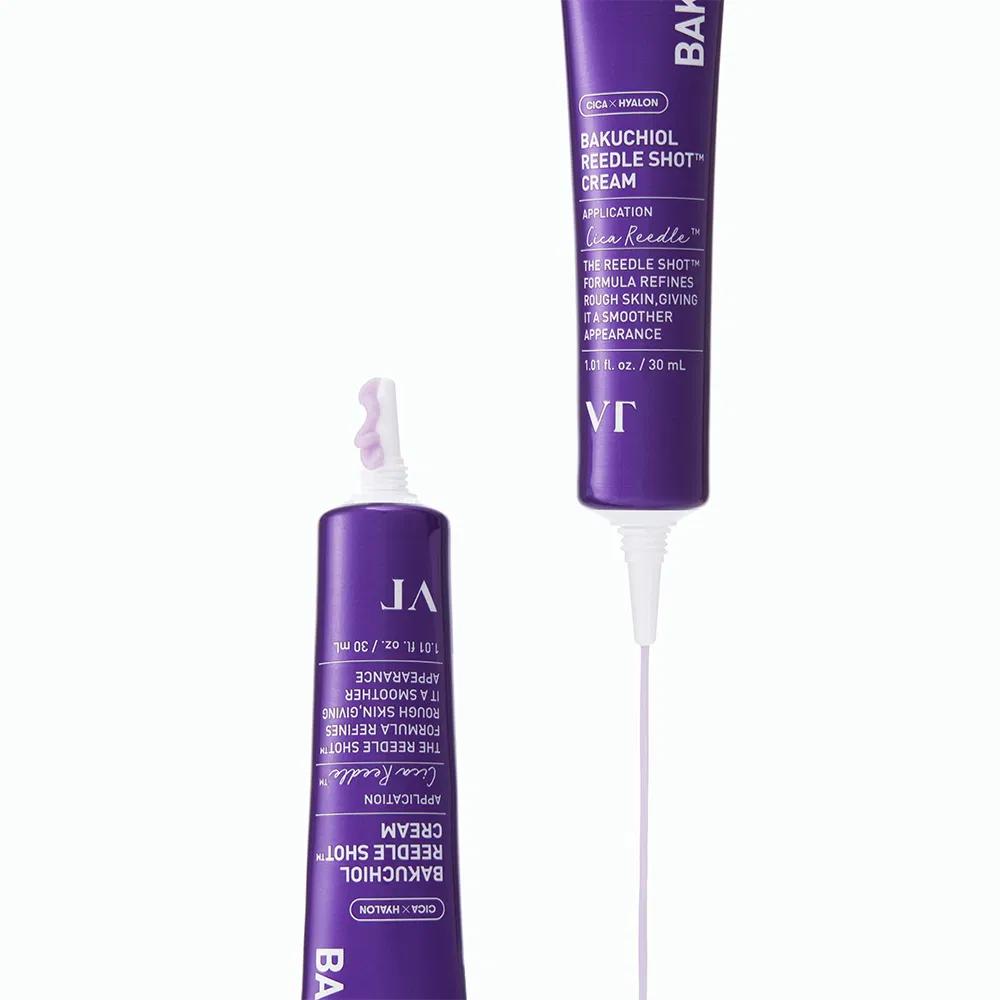 VT Cosmetics Bakuchiol Reedle Shot Cream 30ml Bakuchiol Salicylate Cica Reedle Peptide Hyaluronic Acid Firming Pore Care Cream