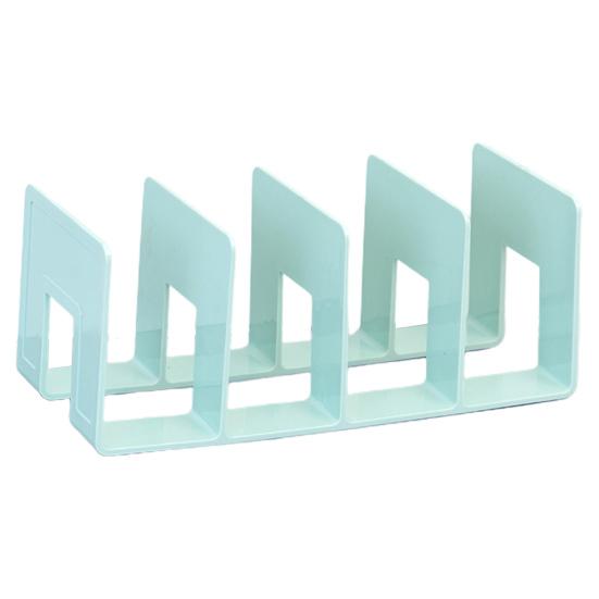 Держатель для книг Нескользящий дизайн нижнего отделения Неопрокидывающийся полый настольный держатель для документов Разделитель для дома Товары для дома