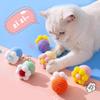 6 шт. Игрушка для кошек из льна и хлопка, дразнилка с цветочным узором и звенящими колокольчиками для безопасного развлечения питомца, развивающая игрушка