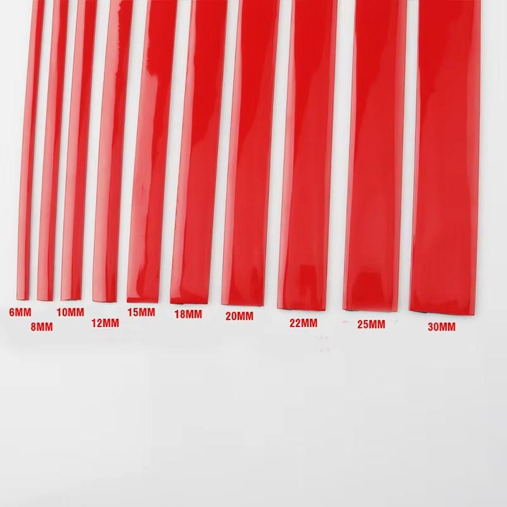 1Roll 3M/5M Red Decorative Strip Thickened Self-adhesive Bumper Strip  Prevent Body Scratches