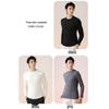 Xunmianren Men's Thermal Wool Blend Semi-High Collar Base Layer