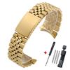 18mm 19mm 20mm 21mm Curved End Metal Strap for Rolex DATEJUST Watchbands Men Solid Stainless Steel Watch Bracelet Accessories