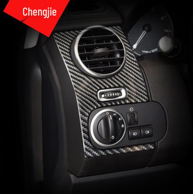 Накладка на приборную панель из углеродного волокна Land Rover Discovery 4, наклейка на панель воздухозаборника