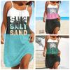 2025 Women's Summer Sleeveless Print Casual Dress Summer Dress for Holiday Women Clothing