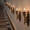 Creative Vintage Retractable Candle Holder Adjustable Telescopic Wall-Mounted Candlestick Stable Candlestick Rack Living Room