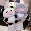 Plush Panda Cat Stuffed Animal Toy With Pp Cotton Fill Cute Companion Decor For